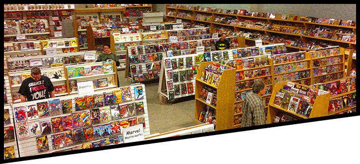 comic store with people
